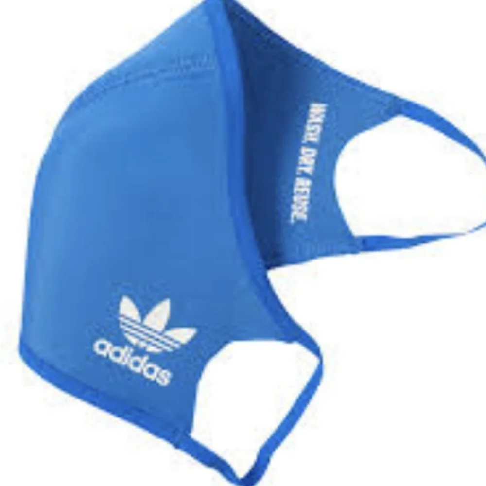 LAST CHANCE! New Adidas Non Medical 3 PCS Blue Face Masks M/L